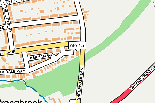 WF9 1LY map - OS OpenMap – Local (Ordnance Survey)