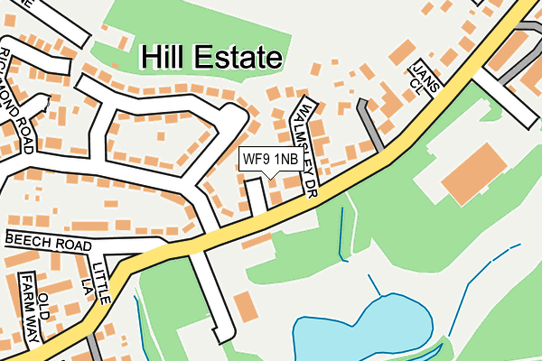 Map of ROSEDALE CLOSE 1960 LIMITED at local scale