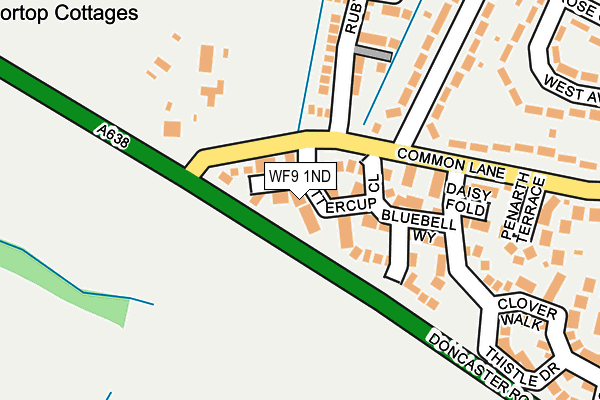 WF9 1ND map - OS OpenMap – Local (Ordnance Survey)