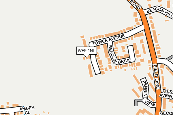 WF9 1NL map - OS OpenMap – Local (Ordnance Survey)