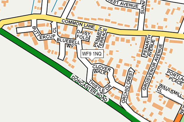 WF9 1NQ map - OS OpenMap – Local (Ordnance Survey)