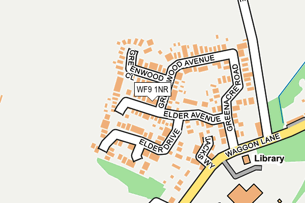 WF9 1NR map - OS OpenMap – Local (Ordnance Survey)