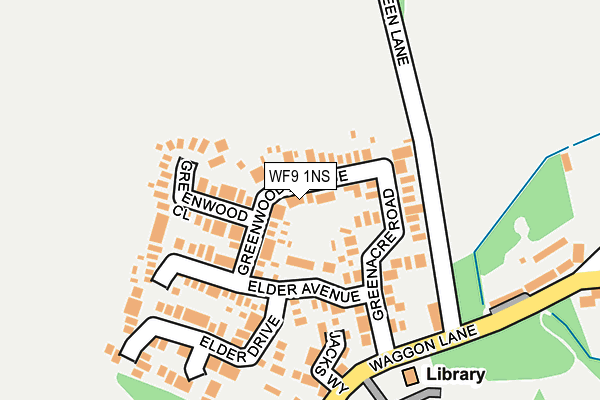 WF9 1NS map - OS OpenMap – Local (Ordnance Survey)