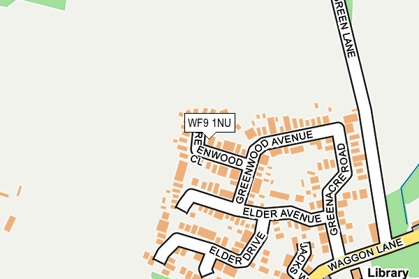 WF9 1NU map - OS OpenMap – Local (Ordnance Survey)