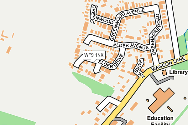 WF9 1NX map - OS OpenMap – Local (Ordnance Survey)