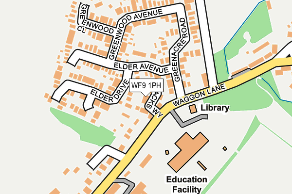 WF9 1PH map - OS OpenMap – Local (Ordnance Survey)