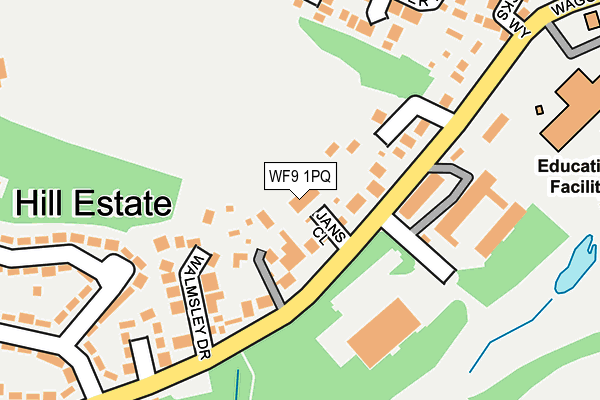 WF9 1PQ map - OS OpenMap – Local (Ordnance Survey)