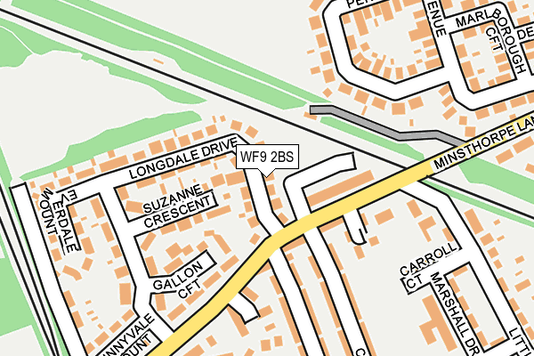 WF9 2BS map - OS OpenMap – Local (Ordnance Survey)