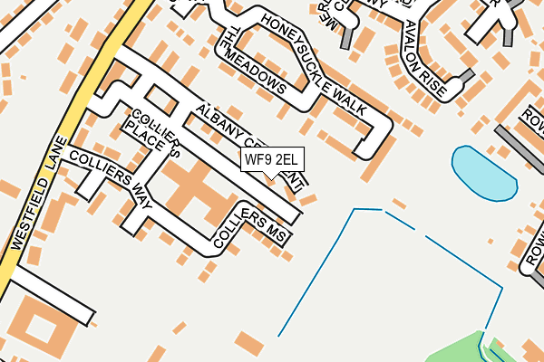 WF9 2EL map - OS OpenMap – Local (Ordnance Survey)