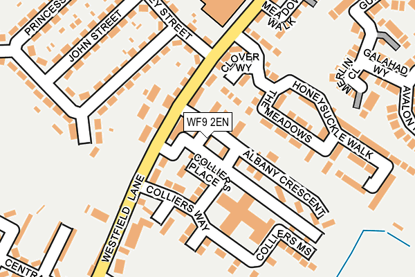 WF9 2EN map - OS OpenMap – Local (Ordnance Survey)