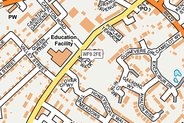 WF9 2FE map - OS OpenMap – Local (Ordnance Survey)