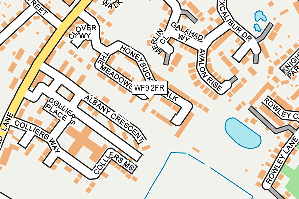 WF9 2FR map - OS OpenMap – Local (Ordnance Survey)