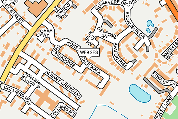 WF9 2FS map - OS OpenMap – Local (Ordnance Survey)