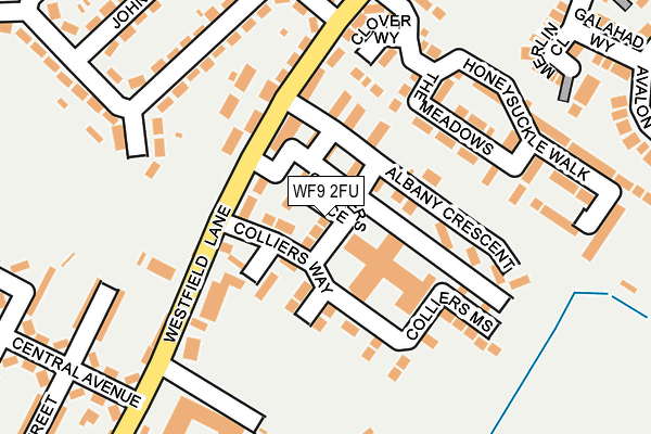 WF9 2FU map - OS OpenMap – Local (Ordnance Survey)
