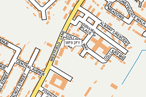 WF9 2FY map - OS OpenMap – Local (Ordnance Survey)
