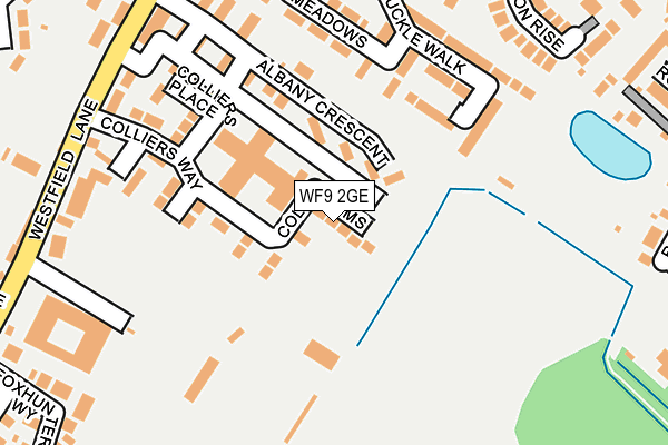 WF9 2GE map - OS OpenMap – Local (Ordnance Survey)