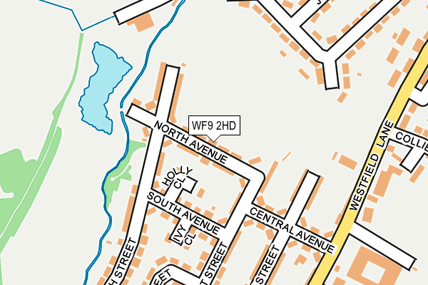 WF9 2HD map - OS OpenMap – Local (Ordnance Survey)