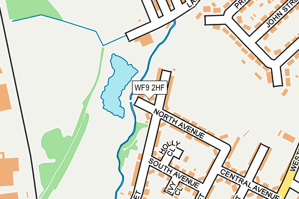 WF9 2HF map - OS OpenMap – Local (Ordnance Survey)