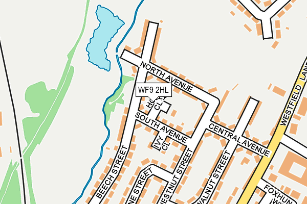 WF9 2HL map - OS OpenMap – Local (Ordnance Survey)