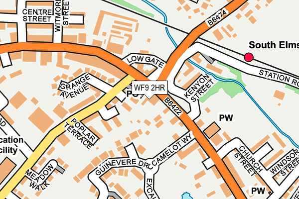 WF9 2HR map - OS OpenMap – Local (Ordnance Survey)