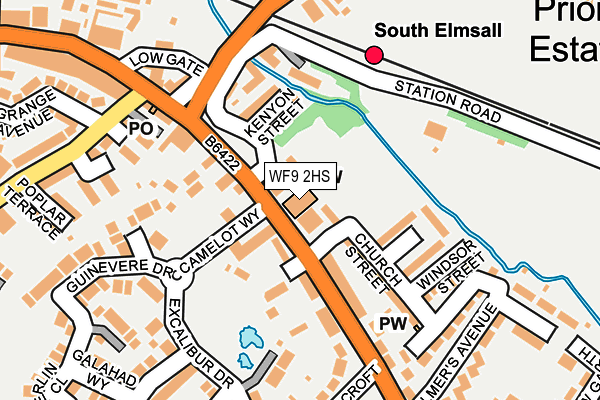 WF9 2HS map - OS OpenMap – Local (Ordnance Survey)