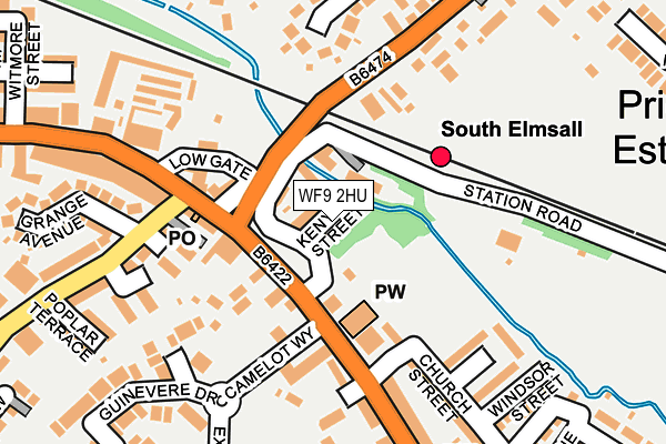 WF9 2HU map - OS OpenMap – Local (Ordnance Survey)