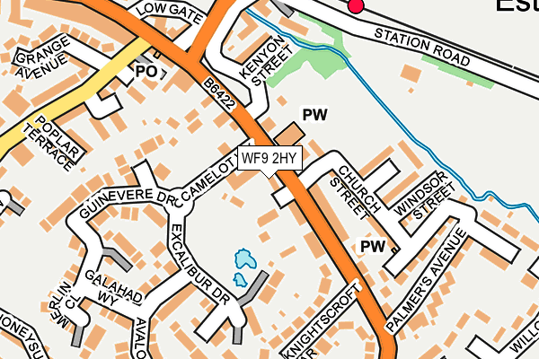 WF9 2HY map - OS OpenMap – Local (Ordnance Survey)
