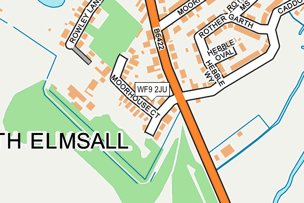 WF9 2JU map - OS OpenMap – Local (Ordnance Survey)