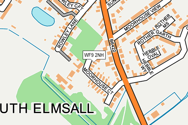 WF9 2NH map - OS OpenMap – Local (Ordnance Survey)