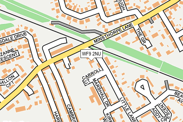WF9 2NU map - OS OpenMap – Local (Ordnance Survey)