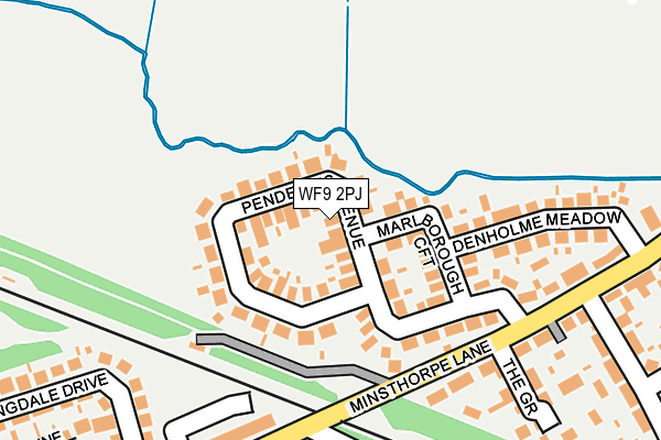 WF9 2PJ map - OS OpenMap – Local (Ordnance Survey)