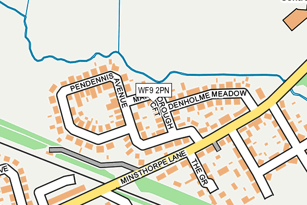 WF9 2PN map - OS OpenMap – Local (Ordnance Survey)