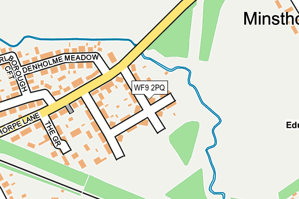 WF9 2PQ map - OS OpenMap – Local (Ordnance Survey)