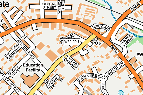 WF9 2PU map - OS OpenMap – Local (Ordnance Survey)
