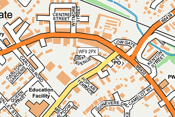 WF9 2PX map - OS OpenMap – Local (Ordnance Survey)