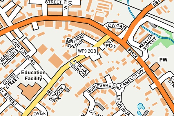 WF9 2QB map - OS OpenMap – Local (Ordnance Survey)