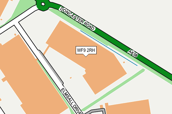 WF9 2RH map - OS OpenMap – Local (Ordnance Survey)