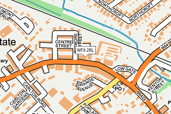 WF9 2RL map - OS OpenMap – Local (Ordnance Survey)