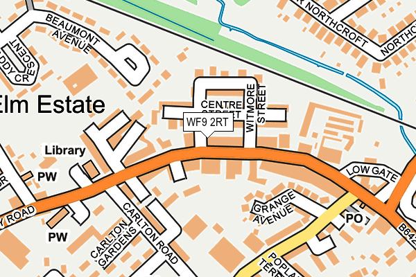 WF9 2RT map - OS OpenMap – Local (Ordnance Survey)