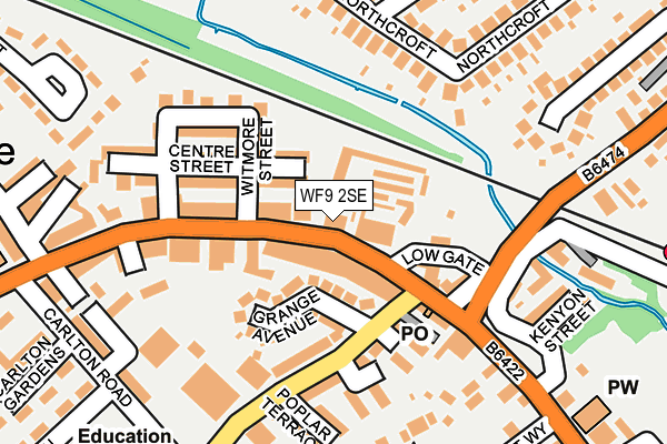 WF9 2SE map - OS OpenMap – Local (Ordnance Survey)