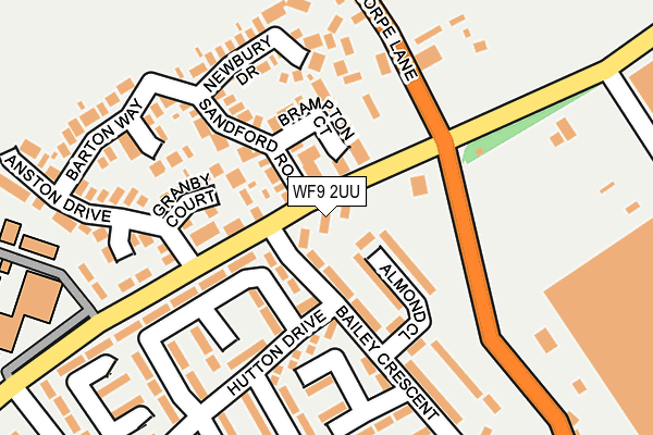 WF9 2UU map - OS OpenMap – Local (Ordnance Survey)