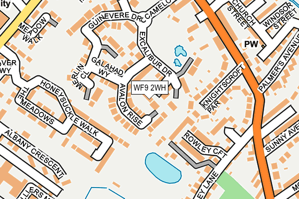 WF9 2WH map - OS OpenMap – Local (Ordnance Survey)