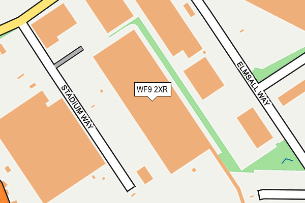 WF9 2XR map - OS OpenMap – Local (Ordnance Survey)