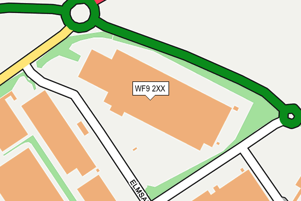 WF9 2XX map - OS OpenMap – Local (Ordnance Survey)