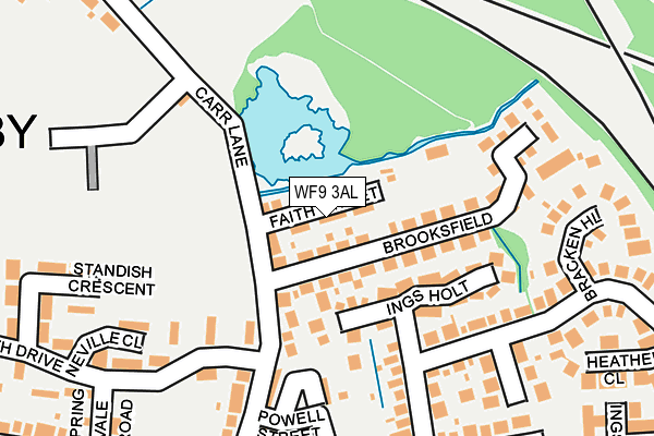 WF9 3AL map - OS OpenMap – Local (Ordnance Survey)