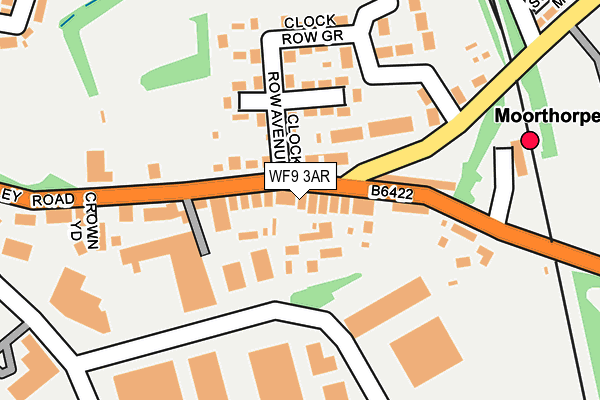 WF9 3AR map - OS OpenMap – Local (Ordnance Survey)