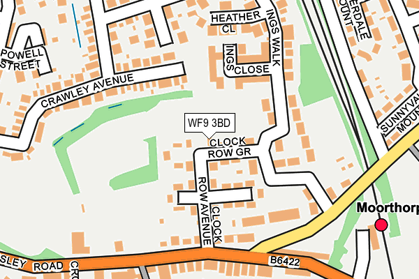 WF9 3BD map - OS OpenMap – Local (Ordnance Survey)