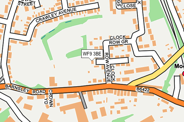 WF9 3BE map - OS OpenMap – Local (Ordnance Survey)