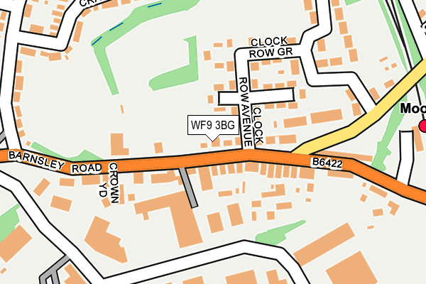WF9 3BG map - OS OpenMap – Local (Ordnance Survey)