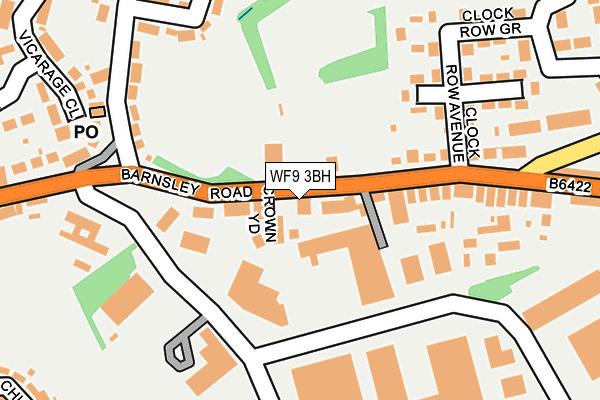 WF9 3BH map - OS OpenMap – Local (Ordnance Survey)